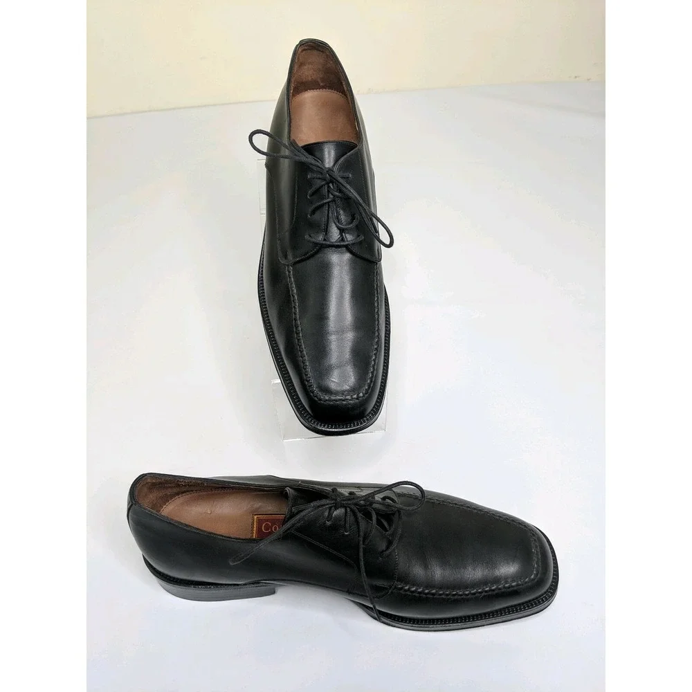Cole Haan City Black Leather Lace Up Casual Dress Oxford Shoe‎ Mens 13 D EUC
